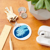 冬の雪片 キーホルダー