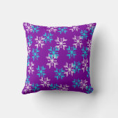 冬の雪片 クッション (裏面)