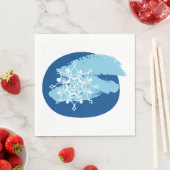 冬の雪片 スタンダードランチョンナプキン (インサイチュ)