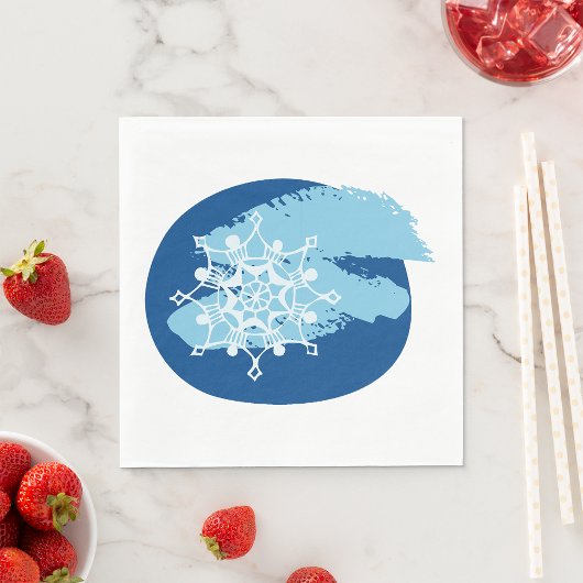 冬の雪片 スタンダードランチョンナプキン