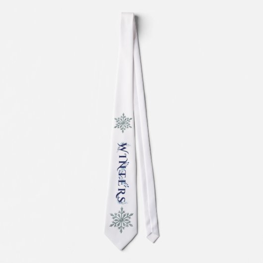 冬の雪片 ネクタイ (正面)