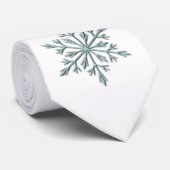 冬の雪片 ネクタイ (ロール)