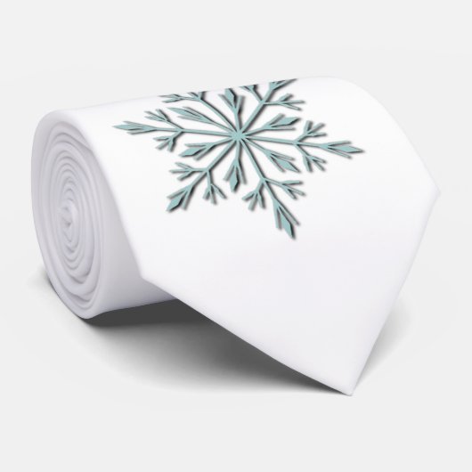 冬の雪片 ネクタイ (ロール)