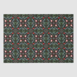 冬の雪片，ポインセチア，深紅色 薄葉紙