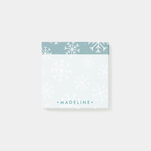 冬の雪片 ポストイット (正面)