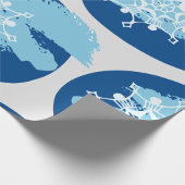 冬の雪片 ラッピングペーパー