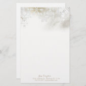 冬の雪片 便箋 (正面/裏面)