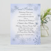 冬の雪片Sweet sixteen 招待状 (スタンド正面)