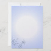 冬の雪片Sweet sixteen 招待状 (裏面)