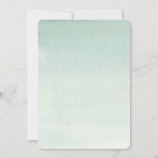 冬の雪秋山の田舎の祝祭パーティー 招待状 (裏面)