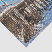 冬の雪素朴に覆われたキャビンブルースカイシーナリー 薄葉紙 (詳細)