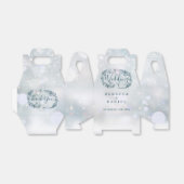 冬の雪素朴片の結婚フローラ フェイバーボックス (折り畳みなし)