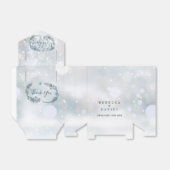 冬の雪素朴片の結婚フローラ フェイバーボックス (折り畳みなし)