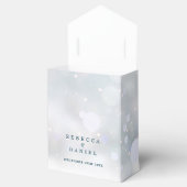 冬の雪素朴片の結婚フローラ フェイバーボックス (オープン)