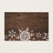 冬の雪素朴結晶ベビーシャワーが本を持ってくる (裏面)