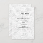 冬の雪結婚片 エンクロージャーカード (正面/裏面)