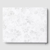 冬の雪結婚片 ゲストブック (裏面)