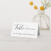 冬の雪結婚片 プレイスカード (正面)