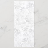 冬の雪結婚片 メニュー (裏面)