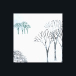 冬の雪絵画景 キャンバスプリント<br><div class="desc">木々と乾いた石垣を持つ雪の多い冬の風景。ブラル！オリジナルアートby Nic Squirrell.</div>