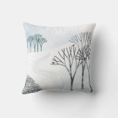 冬の雪絵画景 クッション (裏面)