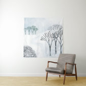 冬の雪絵画景 タペストリー (インサイチュ)