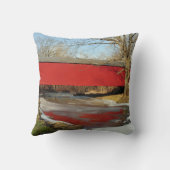 冬の雪解けのアメリカ人のMoJoの枕 クッション (裏面)