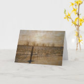 冬の雪2 カード (黄色い花)