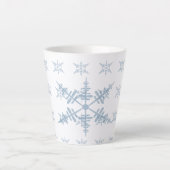 冬の雪 カフェラテマグ (正面)