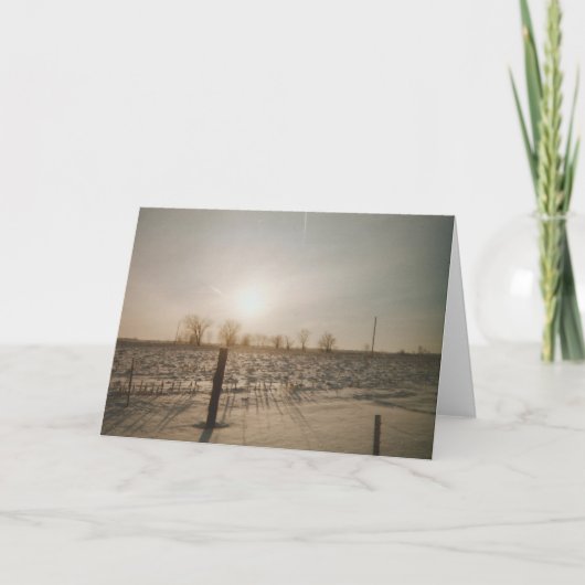 冬の雪 カード (正面)