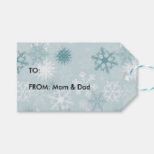 冬の雪 ギフトタグ (正面(横))