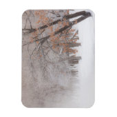 冬の雪 |クスシャロ湖 マグネット (縦)