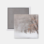 冬の雪 |クスシャロ湖 マグネット (正面/裏面)