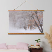 冬の雪 |クスシャロ湖 吊り下げ型タペストリー (寝室)