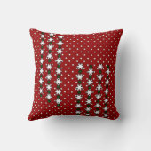 冬の雪 クッション (裏面)