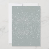 冬の雪 クリスマス ウェディング セーブザデート 招待状 (裏面)