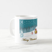 冬の雪 コーヒーマグカップ (正面左)
