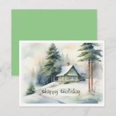 冬の雪 シーズンカード (正面/裏面)