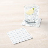 冬の雪 スクエアペーパーコースター (インサイチュ)