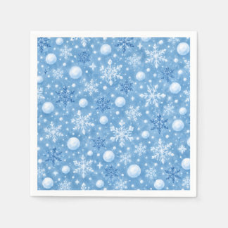 冬の雪 スタンダードカクテルナプキン