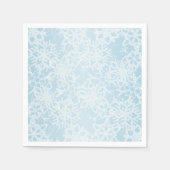 冬の雪 スタンダードカクテルナプキン (正面)