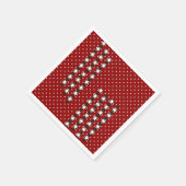 冬の雪 スタンダードカクテルナプキン (角)