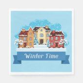 冬の雪 スタンダードランチョンナプキン (正面)