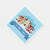 冬の雪 スタンダードランチョンナプキン (角)