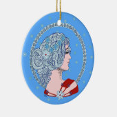 冬の雪 セラミックオーナメント (右)