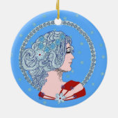 冬の雪 セラミックオーナメント (裏面)