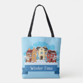 冬の雪 トートバッグ (裏面)