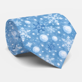 冬の雪 ネクタイ