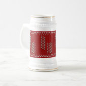 冬の雪 ビールジョッキ (正面左)
