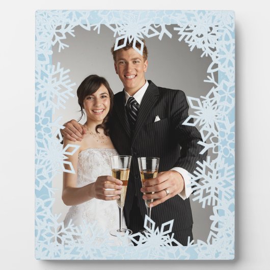 冬の雪 フォトプラーク (正面)